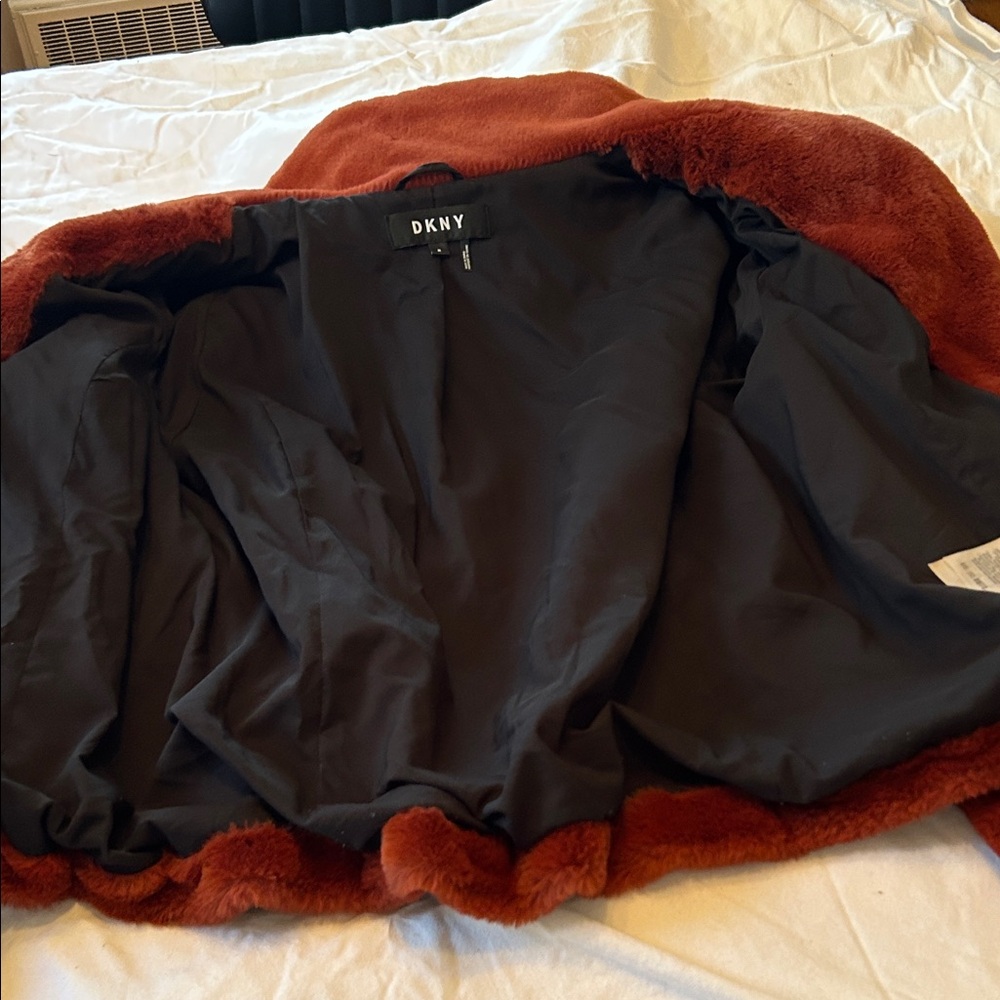 DKNY Warm Cinnamon Teddy Jacket - Picture 5 of 5